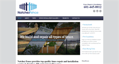 Desktop Screenshot of natchez-fence.com